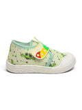 Breathable Soft Caterpillar Printed Velcro Closure Shoes - Green
