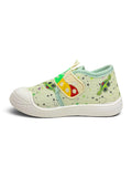 Breathable Soft Caterpillar Printed Velcro Closure Shoes - Green