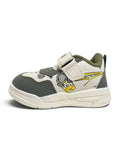 Space Explorer Astronaut & Planet Print Casual Shoes With Velcro Closure - Cream