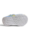 Streetwear Graphic Sneakers With Velcro Closure – Blue