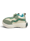 Streetwear Graphic Sneakers With Velcro Closure – Green