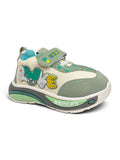 Streetwear Graphic Sneakers With Velcro Closure – Green