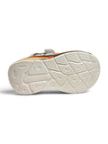 Streetwear Graphic Sneakers With Velcro Closure – Brown
