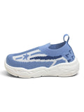 Star Stripe Breathable Mesh Walking Shoes - Blue