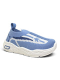 Star Stripe Breathable Mesh Walking Shoes - Blue