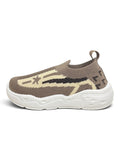 Star Stripe Breathable Mesh Walking Shoes - Brown