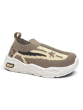 Star Stripe Breathable Mesh Walking Shoes - Brown