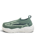 Star Stripe Breathable Mesh Walking Shoes - Green