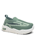 Star Stripe Breathable Mesh Walking Shoes - Green