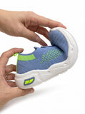 Cat Badge Breathable Mesh Walking Shoes - Blue