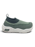 Wavy Stripe Breathable Mesh Walking Shoes - Green