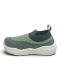 Wavy Stripe Breathable Mesh Walking Shoes - Green