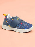 Star Kids Science & Building Tool Graphic Velcro Closure Musical Shoes - Navy Blue