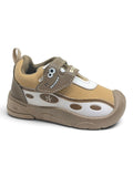 Star Kids Monster Face Velcro Closure Musical Shoes - Brown
