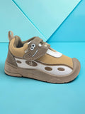 Star Kids Monster Face Velcro Closure Musical Shoes - Brown