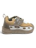Star Kids Monster Face Velcro Closure Musical Shoes - Brown