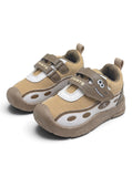 Star Kids Monster Face Velcro Closure Musical Shoes - Brown