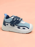 Star Kids Monster Face Velcro Closure Musical Shoes - Blue