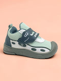 Star Kids Monster Face Velcro Closure Musical Shoes -  Green