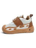 Star Kids Monster Face Velcro Closure Musical Shoes -  Tan