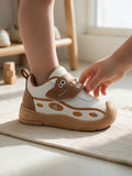 Star Kids Monster Face Velcro Closure Musical Shoes -  Tan