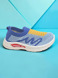 Star Kidz Wave Print Slip-On Casual Shoes - Blue