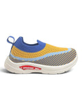 Star Kidz Wavy Stripe Slip-On Casual Shoes - Mustard