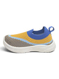 Star Kidz Wavy Stripe Slip-On Casual Shoes - Mustard