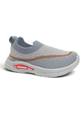 Star Kidz Wavy Stripe Slip-On Casual Shoes - Grey