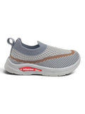 Star Kidz Wavy Stripe Slip-On Casual Shoes - Grey
