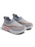 Star Kidz Wavy Stripe Slip-On Casual Shoes - Grey