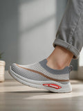 Star Kidz Wavy Stripe Slip-On Casual Shoes - Grey