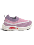 Star Kidz Wavy Stripe Slip-On Casual Shoes - Mauve