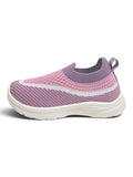 Star Kidz Wavy Stripe Slip-On Casual Shoes - Mauve