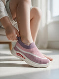 Star Kidz Wavy Stripe Slip-On Casual Shoes - Mauve