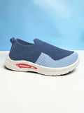 Star Kidz Two-Tone Colorblock Slip-On Casual Shoes - Navy Blue