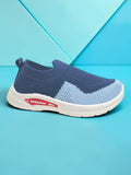 Star Kidz Two-Tone Colorblock Slip-On Casual Shoes - Navy Blue