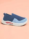 Star Kidz Two-Tone Colorblock Slip-On Casual Shoes - Navy Blue