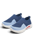 Star Kidz Two-Tone Colorblock Slip-On Casual Shoes - Navy Blue