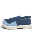 Star Kidz Two-Tone Colorblock Slip-On Casual Shoes - Navy Blue