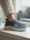 Star Kidz Two-Tone Colorblock Slip-On Casual Shoes - Dark Grey