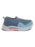 Star Kidz Two-Tone Colorblock Slip-On Casual Shoes - Dark Grey