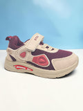 Star Kidz Breathable Mesh Velcro Closure Casual Shoes - Maroon