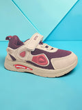 Star Kidz Breathable Mesh Velcro Closure Casual Shoes - Maroon