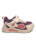 Star Kidz Breathable Mesh Velcro Closure Casual Shoes - Maroon