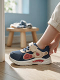 Star Kidz Breathable Mesh Velcro Closure Casual Shoes - Navy Blue