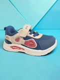 Star Kidz Breathable Mesh Velcro Closure Casual Shoes - Navy Blue