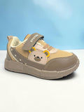 Star Kidz Bear Print Velcro Closure Casual Shoes - Brown