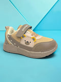 Star Kidz Bear Print Velcro Closure Casual Shoes - Brown