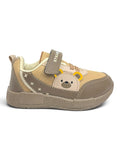 Star Kidz Bear Print Velcro Closure Casual Shoes - Brown